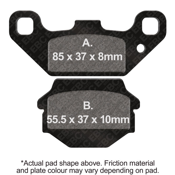 EBC R Long-Life Sintered Brake Pads — FA128R