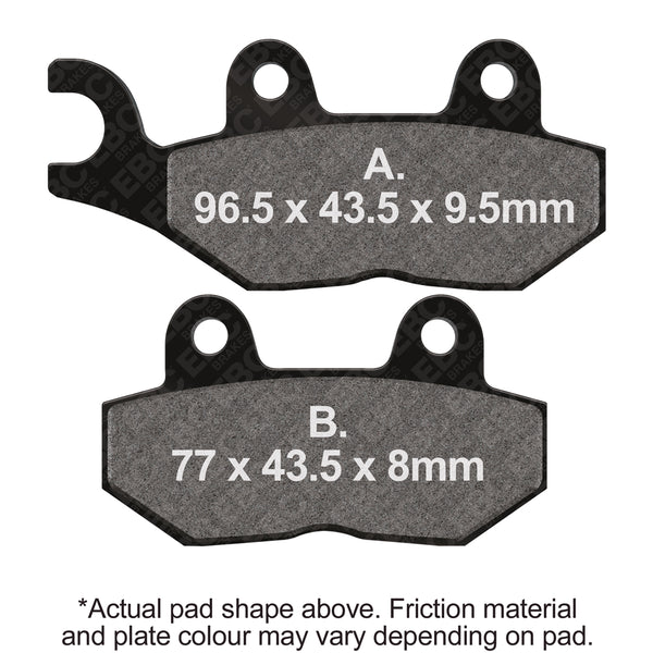 EBC HH Sintered Brake Pads — FA214/2HH