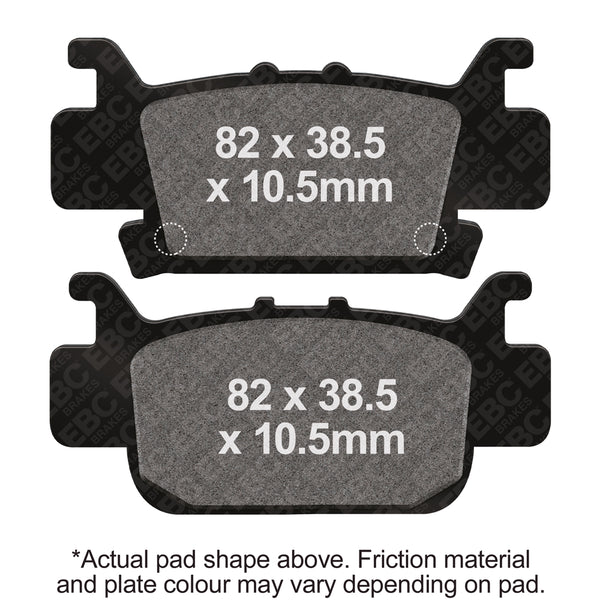 EBC R Long-Life Sintered Brake Pads — FA703R