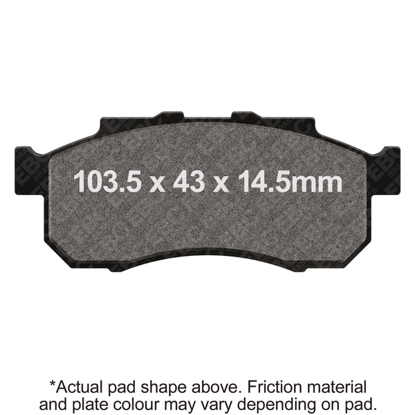 EBC R Long-Life Sintered Brake Pads — FA712R
