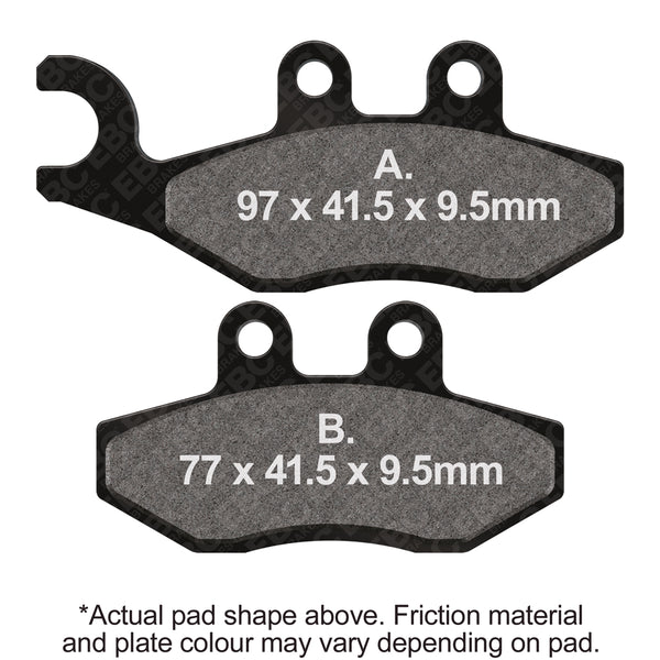 EBC Organic Scooter Brake Pads — SFA353