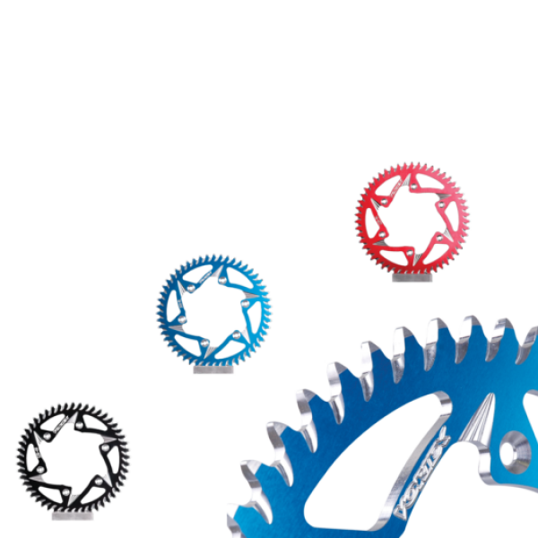 Vortex Steel Rear Sprocket 530 — Black (427S)