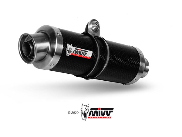 MIVV Oval Carbon Slip-On Exhaust (Y.023.L3) for 2006-2016 Yamaha FZ1