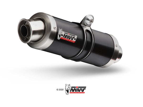 MIVV GP Black Slip-On Exhaust (Y.012.LXB) for 2002-2003 Yamaha YZF-R1