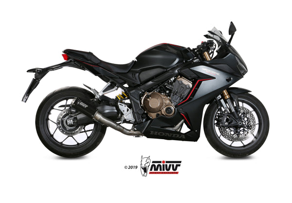 MIVV MK3 Black Full System Exhaust (H.072.SM3B) for 2014-2018 Honda CB650F