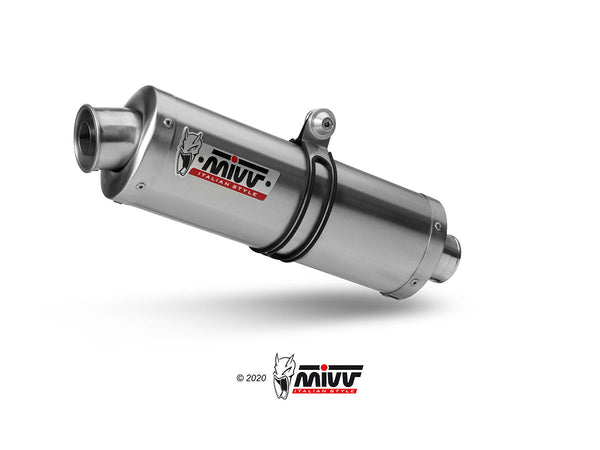 MIVV Oval Stainless Slip-On Exhaust (H.020.LX1) for 2003-2006 Honda Hornet 600
