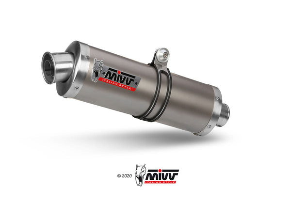MIVV Oval Titanium Slip-On Exhaust (B.006.LN) for 2005-2009 BMW HP2 Enduro