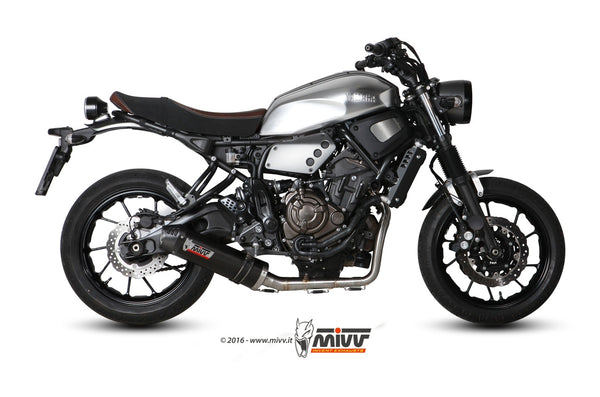 MIVV Oval Carbon Full System Exhaust with Carbon Cap (Y.053.L3C) for 2016-2022 Yamaha XSR700