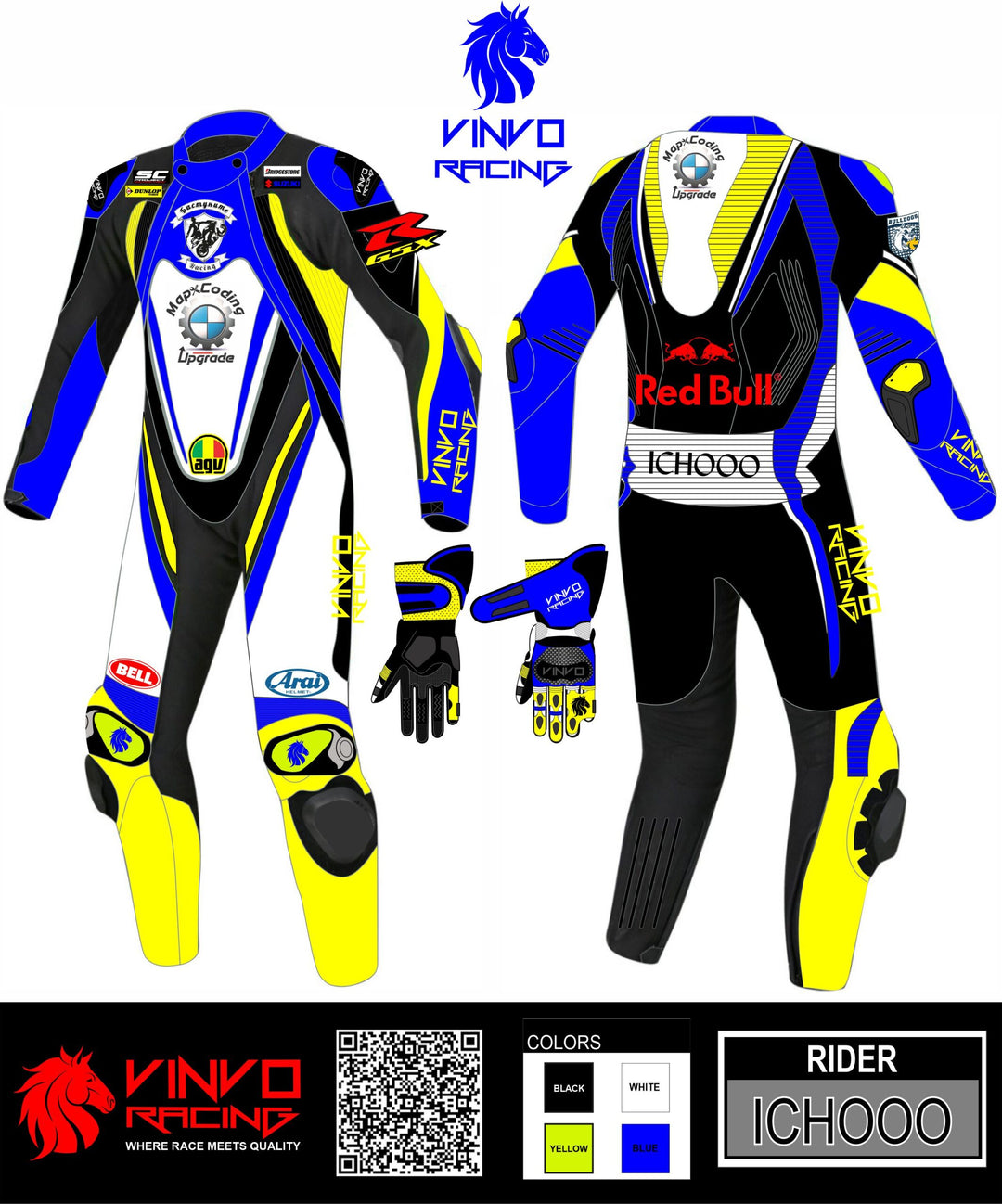Custom Kangaroo Leather Race Suit