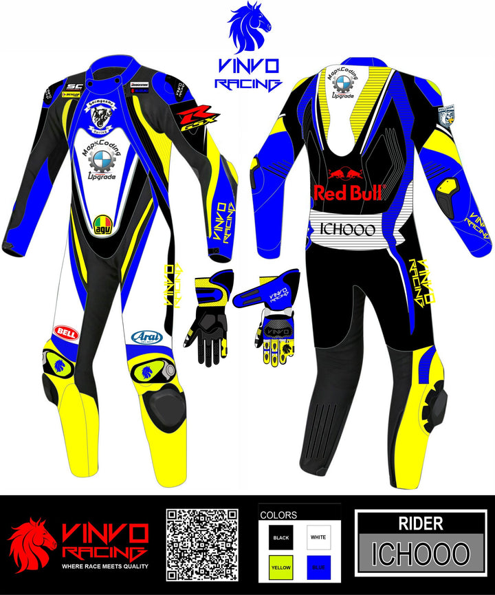 Custom Kangaroo Leather Race Suit