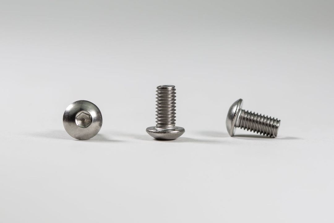 Woodcraft Aluminum Skid Pad Hardware Kit 5x10 Button Head (NO O-RING)
