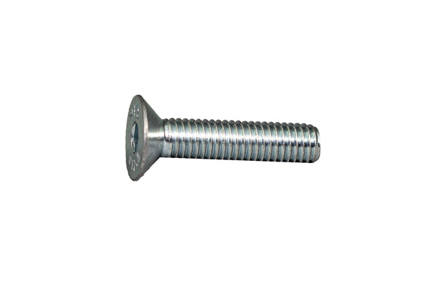 Woodcraft FHCS M6-1.0 x 45, Zinc Flat Head Bolt