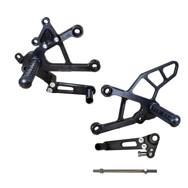 Woodcraft 2013-18 Kawasaki ZX636 Complete Rearset - STD/GP Shift