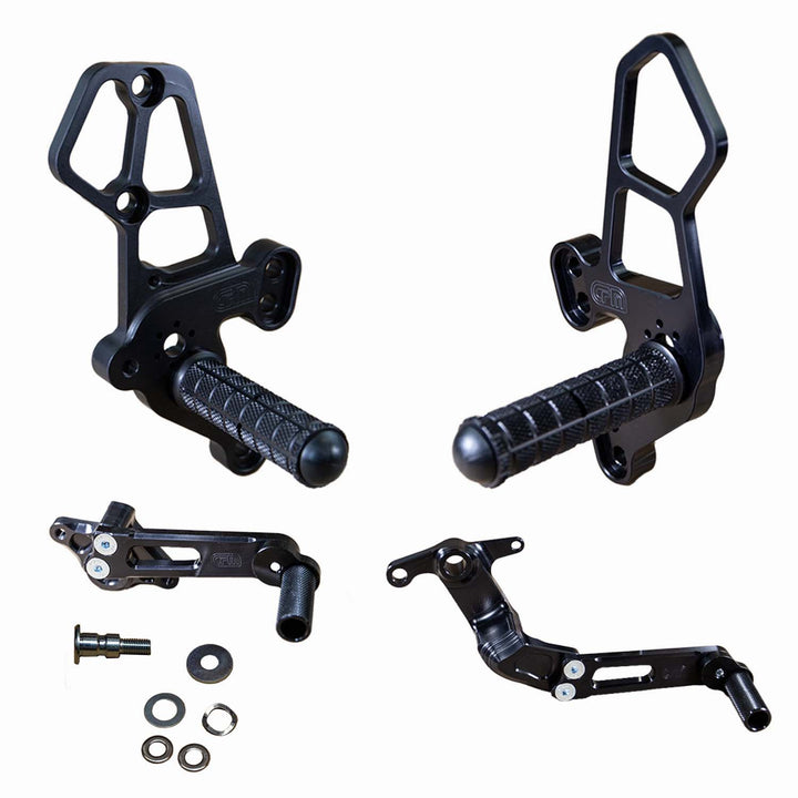 Woodcraft Yamaha XSR900 Rearset Kit, Complete W/Pedals