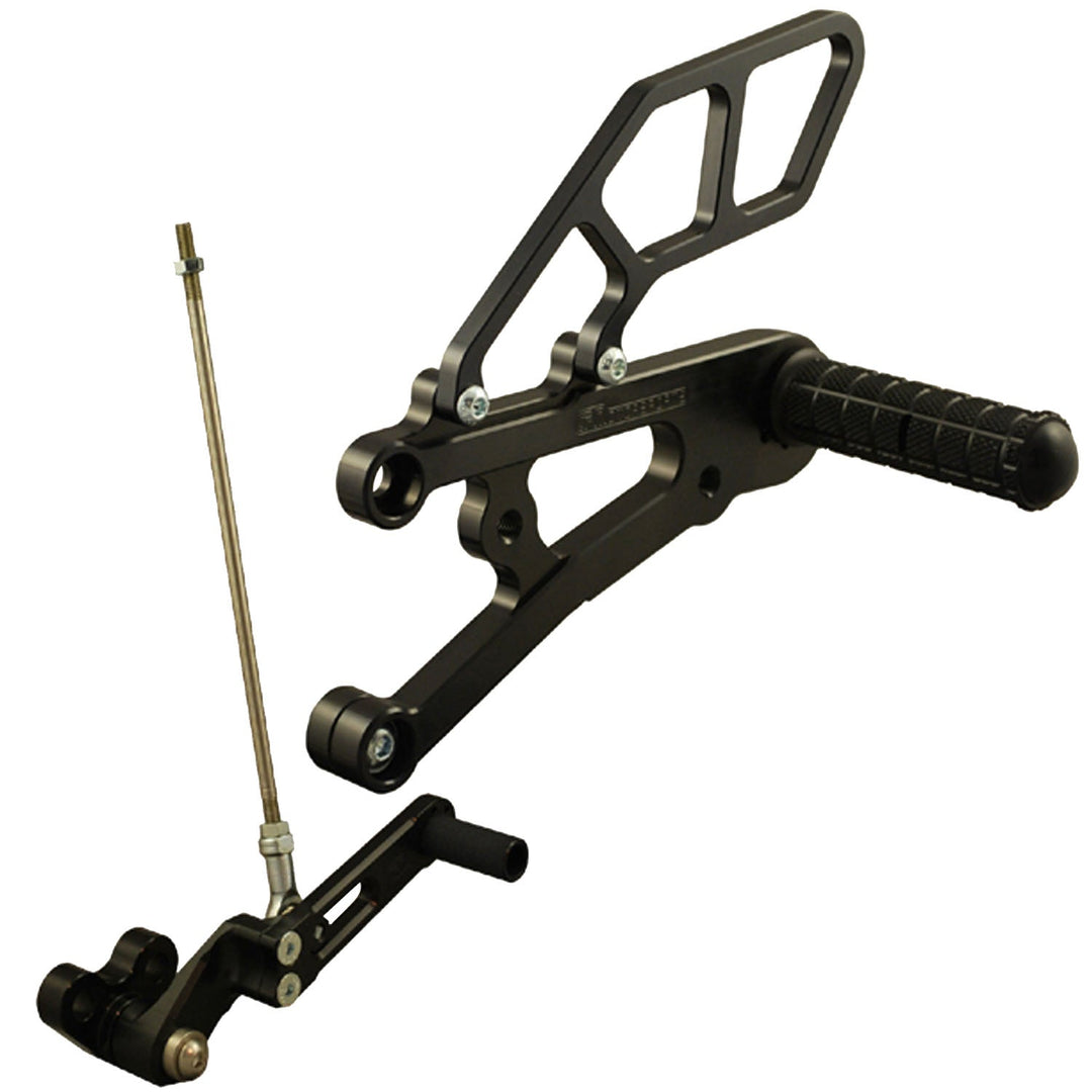 Woodcraft Triumph Daytona 675R Rearset - GP Shift w/QS Rod - RACE USE ONLY (No Side Stand)