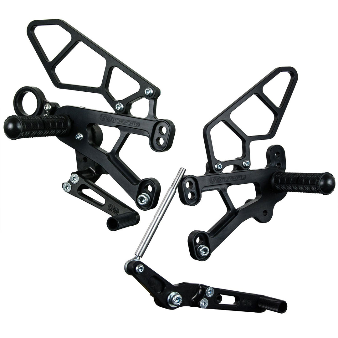 Woodcraft 2009-14 BMW S1000RR, 2014-16 S1000R Complete Rearset RACE ONLY