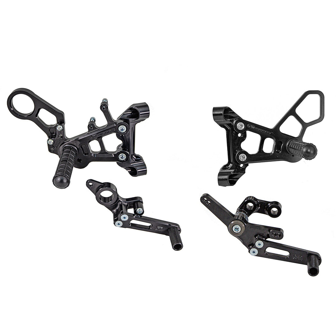 Woodcraft BMW S1000RR Complete Rearset w/ Pedals - STD/GP Shift