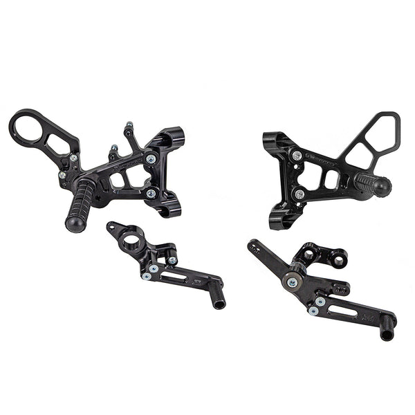 Woodcraft BMW S1000RR Complete Rearset w/ Pedals - STD/GP Shift