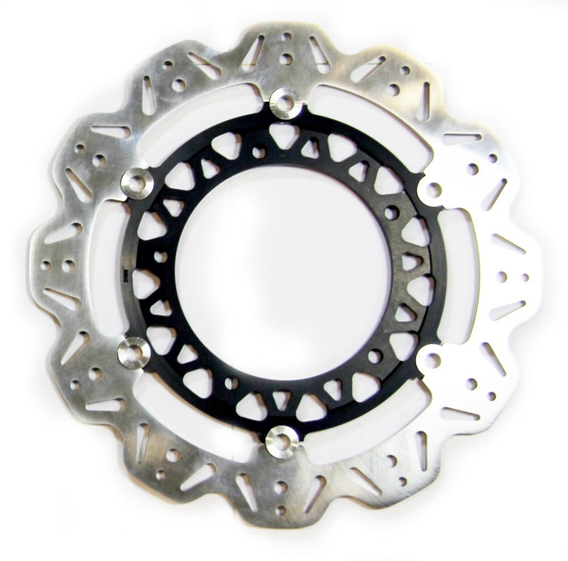 EBC 08-16 Yamaha YZF-R6 310mm Rotor Front Left/Right Vee Floating Black Rotor — VR2105BLK