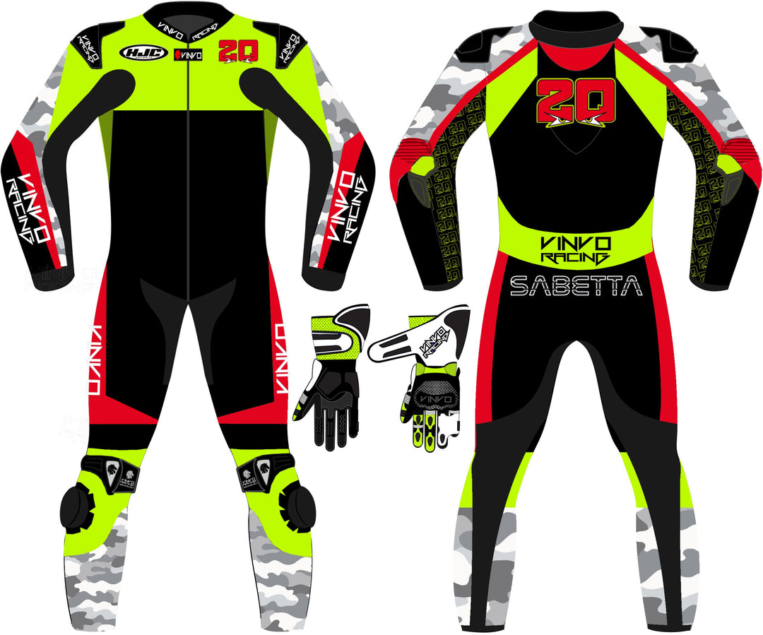 Custom Kangaroo Leather Race Suit