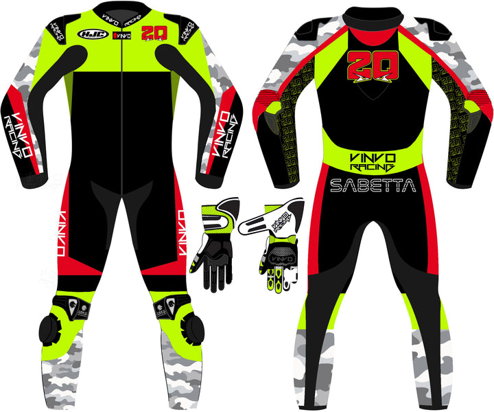 Custom Kangaroo Leather Race Suit