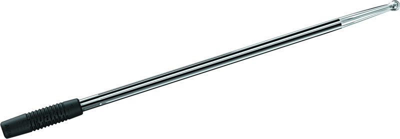 Kuryakyn Billet Antenna Round/Grooved Black &amp; Raw