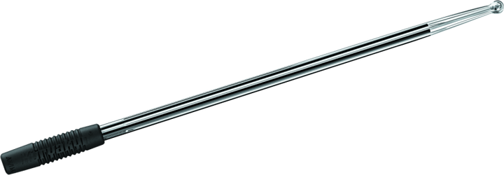 Kuryakyn Billet Antenna Round/Grooved Black &amp; Raw