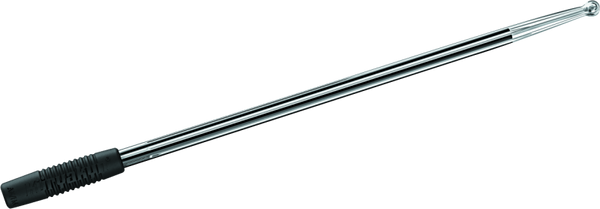 Kuryakyn Billet Antenna Round/Grooved Black & Raw