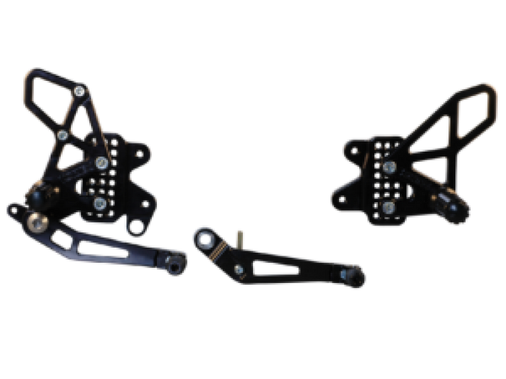 Vortex 11-23 Suzuki GSX-R600,GSX-R750 Rear Set — Black (RS582K)