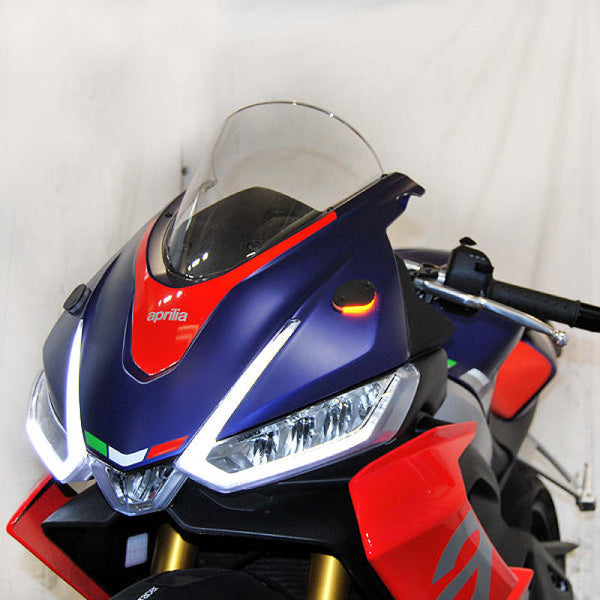 New Rage Cycles 21-24 Aprilia RS 660 Mirror Block Off Turn Signals — 660-MBO