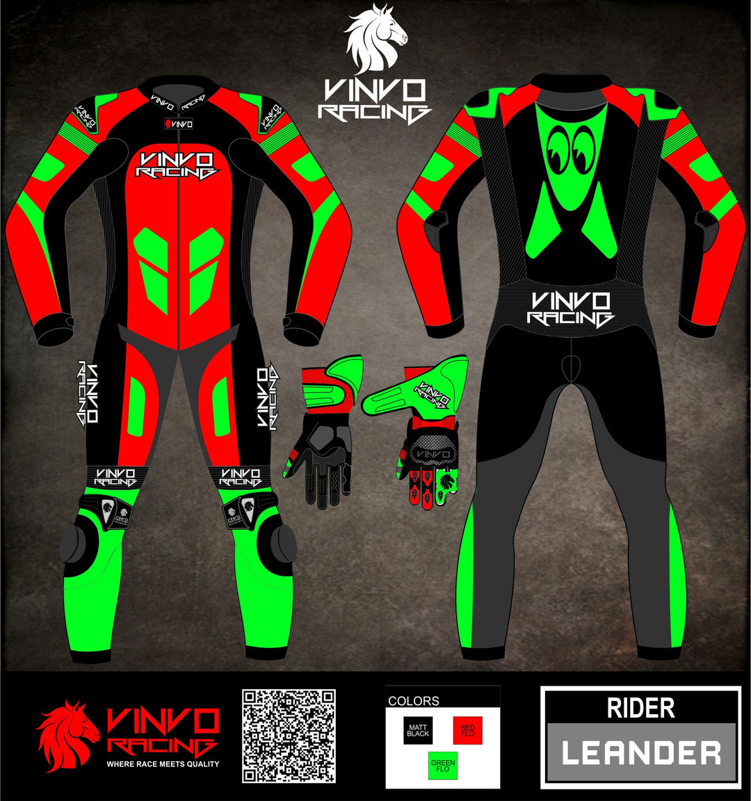 Custom Kangaroo Leather Race Suit