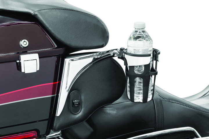 Kuryakyn Reflex Drink Holder Right Side HD Touring Passenger Mount 96-13 Chrome