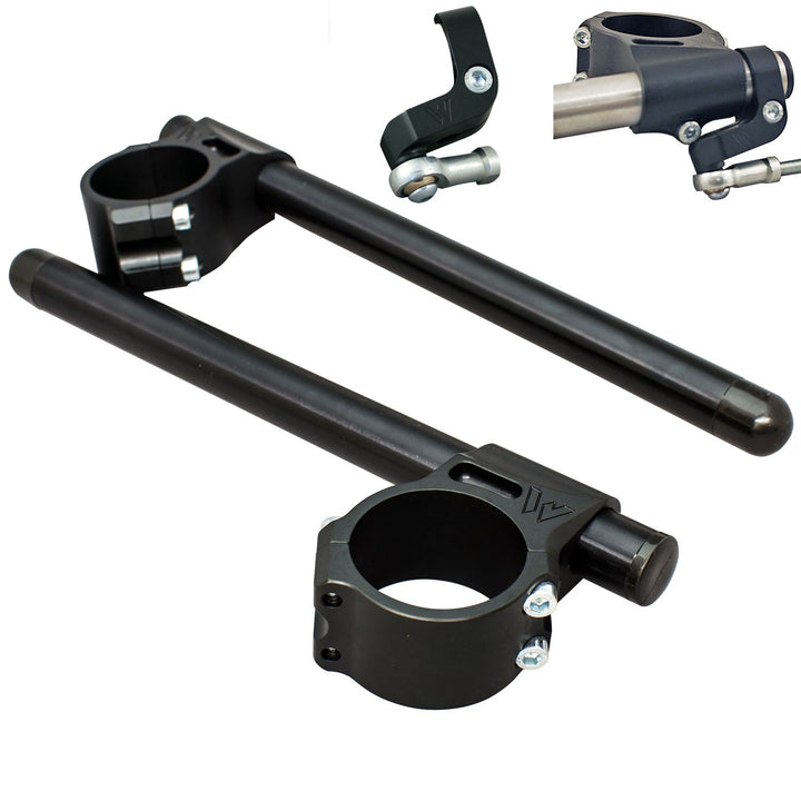 Woodcraft Ducati Panigale 53mm Clip-ons with Damper Bracket w/ BXL