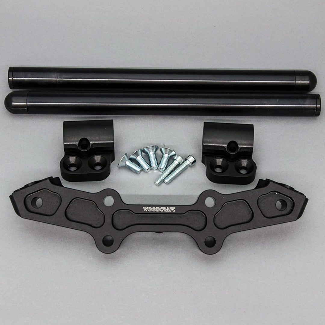 Woodcraft Clipon Adapter Plate w/ Std. Black Bars Yamaha FZ-07 2015-17, MT-07 2018-20