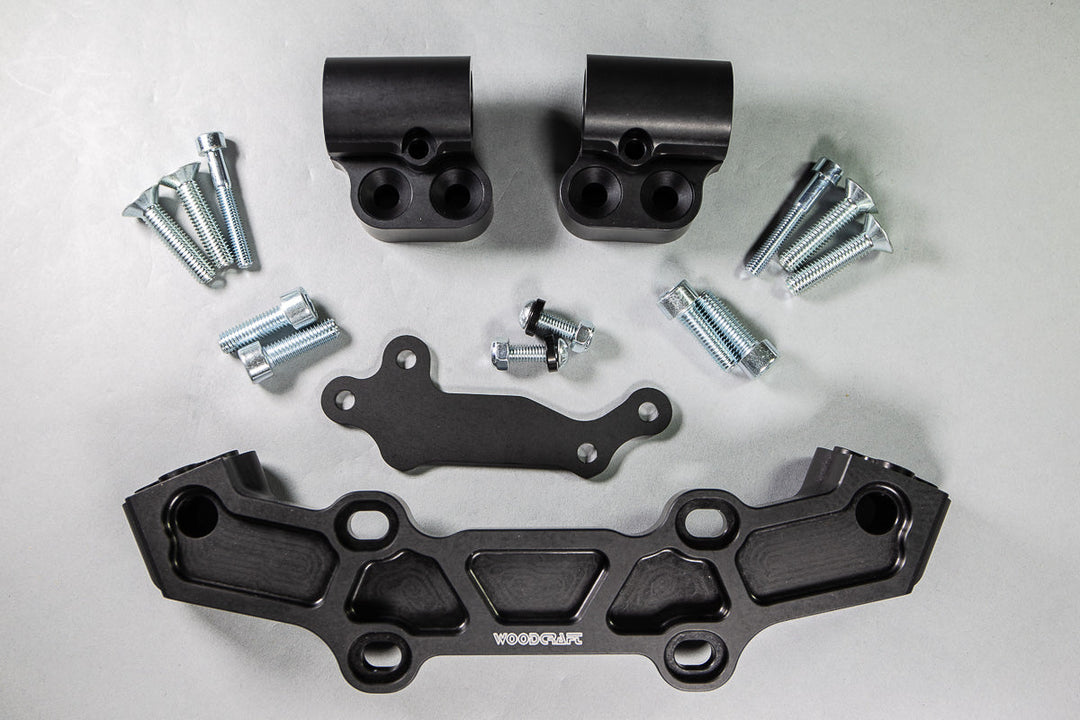 Woodcraft Clipon Adapter Plate w/ Std. Black Bars Yamaha FZ-09 2014-16, XSR900 2016-2021, FJ-09 2015-2016