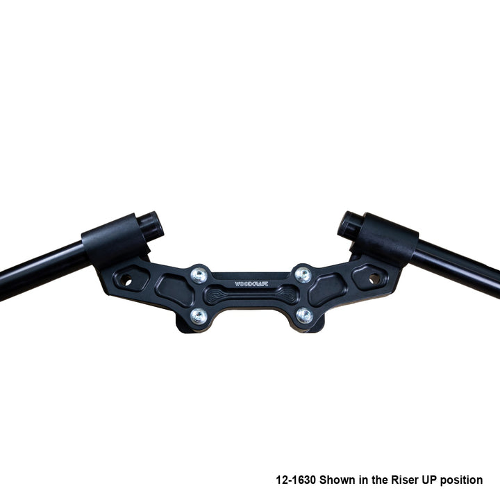 Woodcraft Clipon Adapter Plate w/ Std. Black Bars Ducati Monster 1200