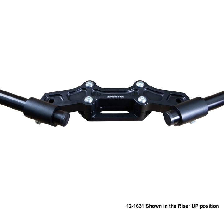 Woodcraft Clipon Adapter Plate w/ XL Black Bars Ducati Monster 821 2014-17