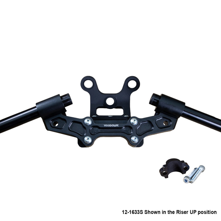 Woodcraft Ducati Monster 797/821 2018-21 Clipon Adapter Plate w/Gauge Mount 1.5 inch Standard Rise w/ BXL bars