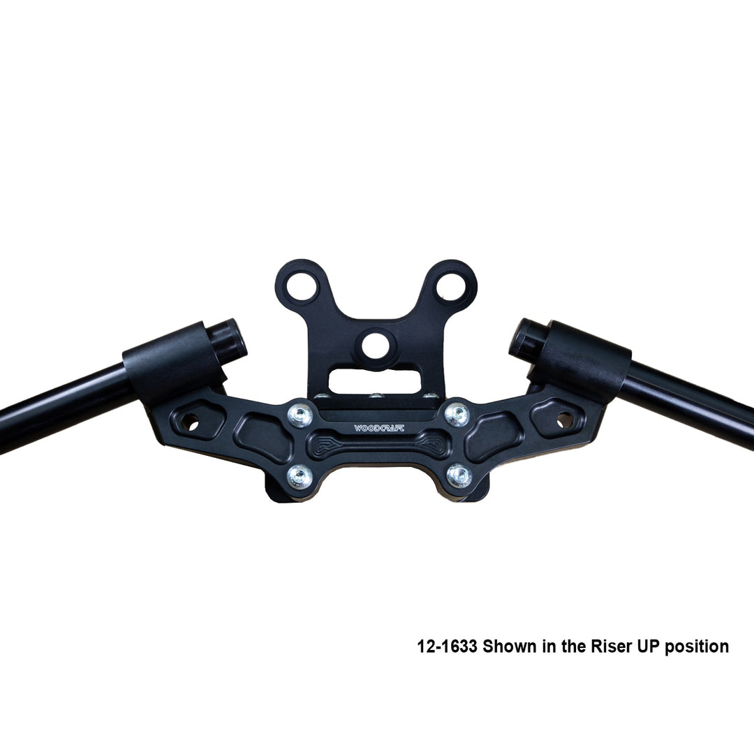Woodcraft Ducati Monster 797/821 2018-21 Clipon Adapter Plate w/Gauge Mount 1.5 inch Standard Rise w/ BXL bars