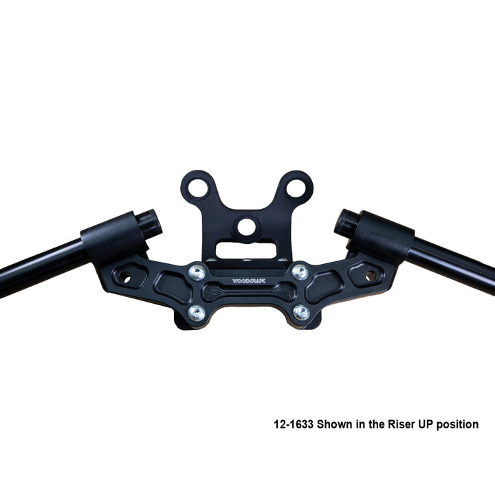 Woodcraft Ducati Monster 797/821 2018-21 Clipon Adapter Plate w/Gauge Mount 1.5 inch Standard Rise w/ BXL bars