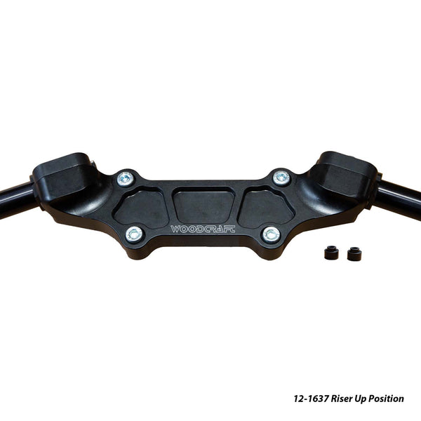 Woodcraft Ducati Monster 937 2021-22 Riser Adapter Plate w/ Standard Black Bars