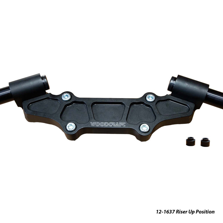 Woodcraft Ducati Monster 937 2021-22 Riser Adapter Plate w/ Standard Black Bars