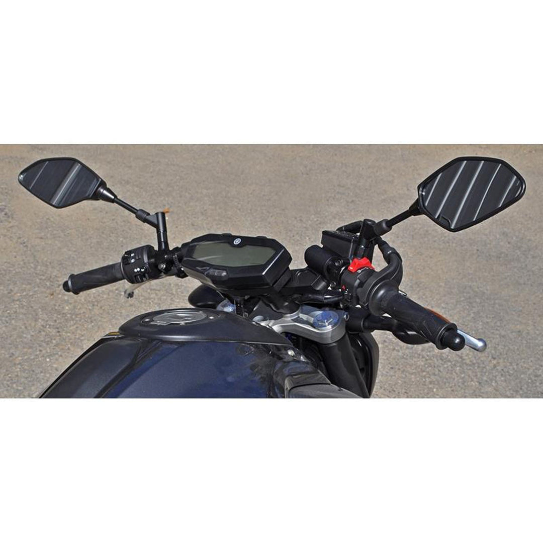 Woodcraft Clipon Adapter Plate w/ Std. Black Bars Yamaha FZ-07 2015-17, MT-07 2018-20