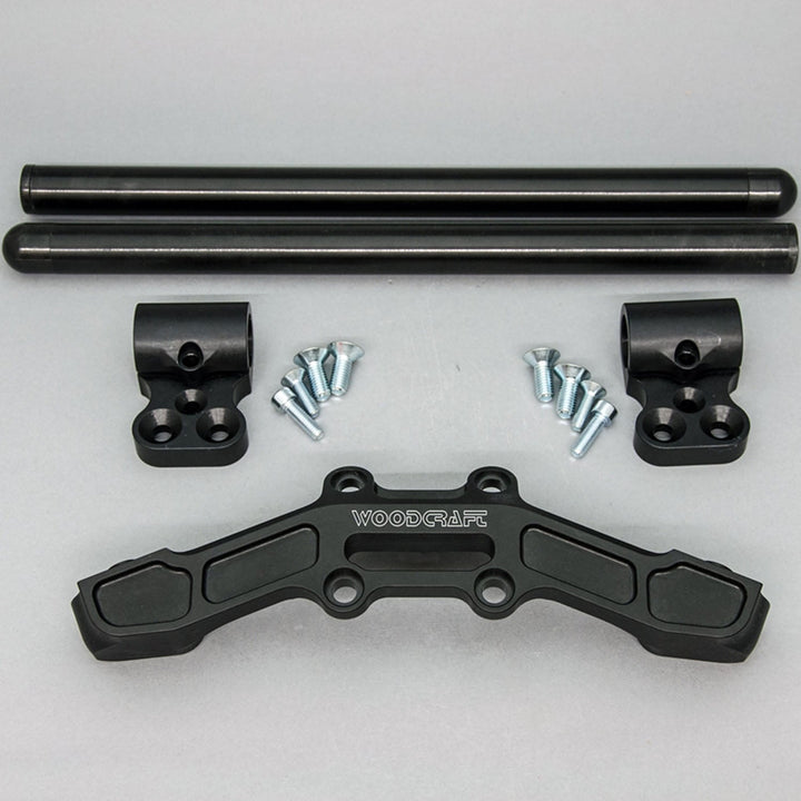 Woodcraft Clipon Adapter Plate w/ XL Black Bars Ducati Scrambler