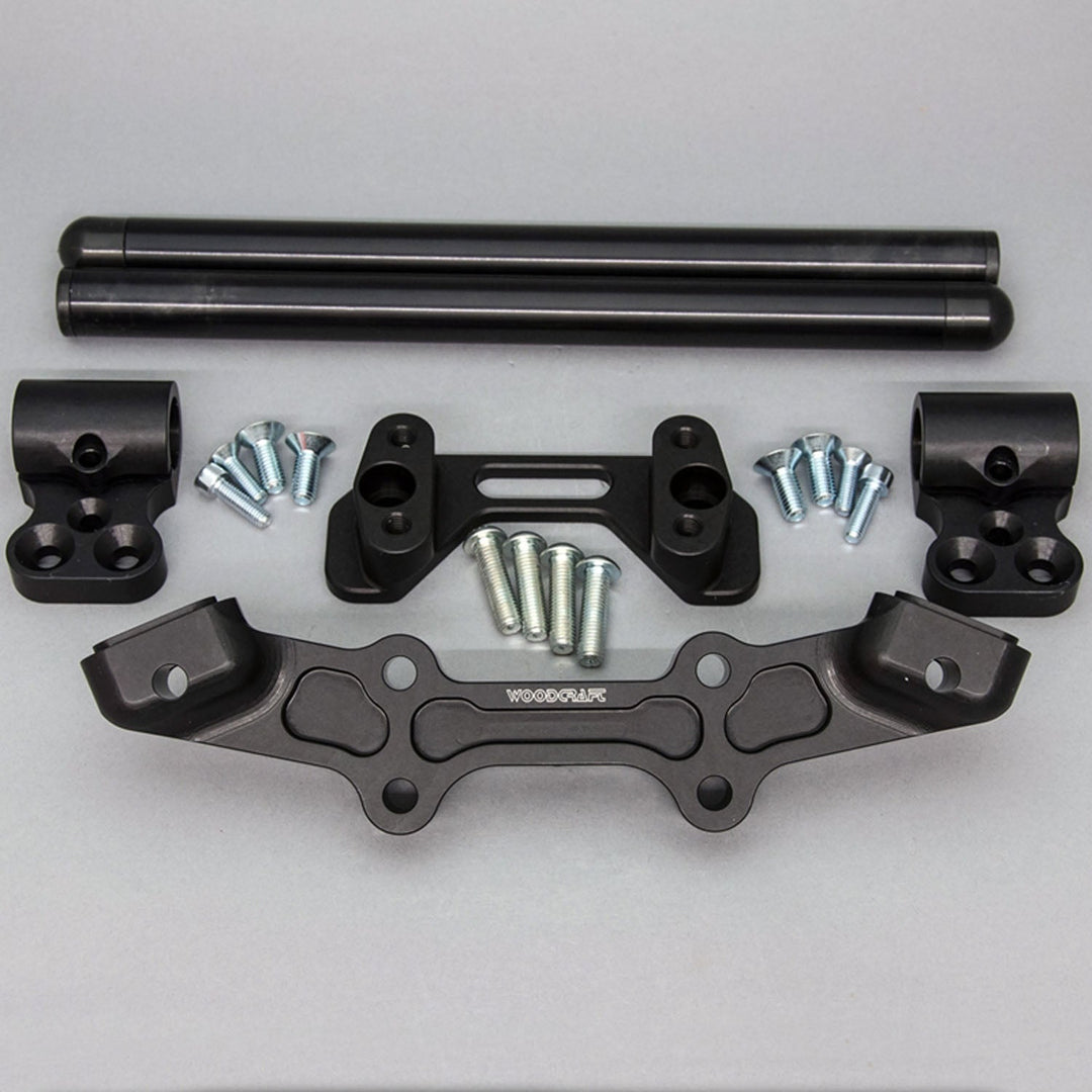 Woodcraft Clipon Adapter Plate w/ Std. Black Bars Ducati Monster 1200