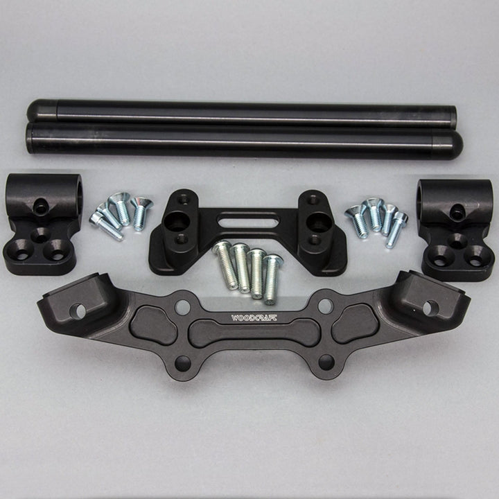 Woodcraft Clipon Adapter Plate w/ Std. Black Bars Ducati Monster 1200