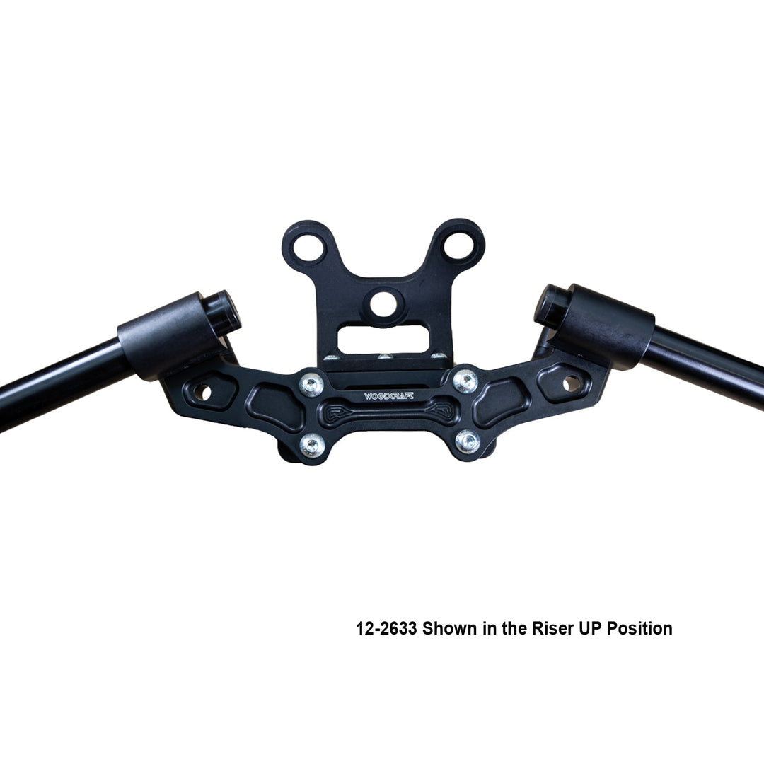 Woodcraft Ducati Monster 797/821 2018-21 Clipon Adapter Plate w/Gauge Mount 1.5 inch Standard Rise w/ BXL bars