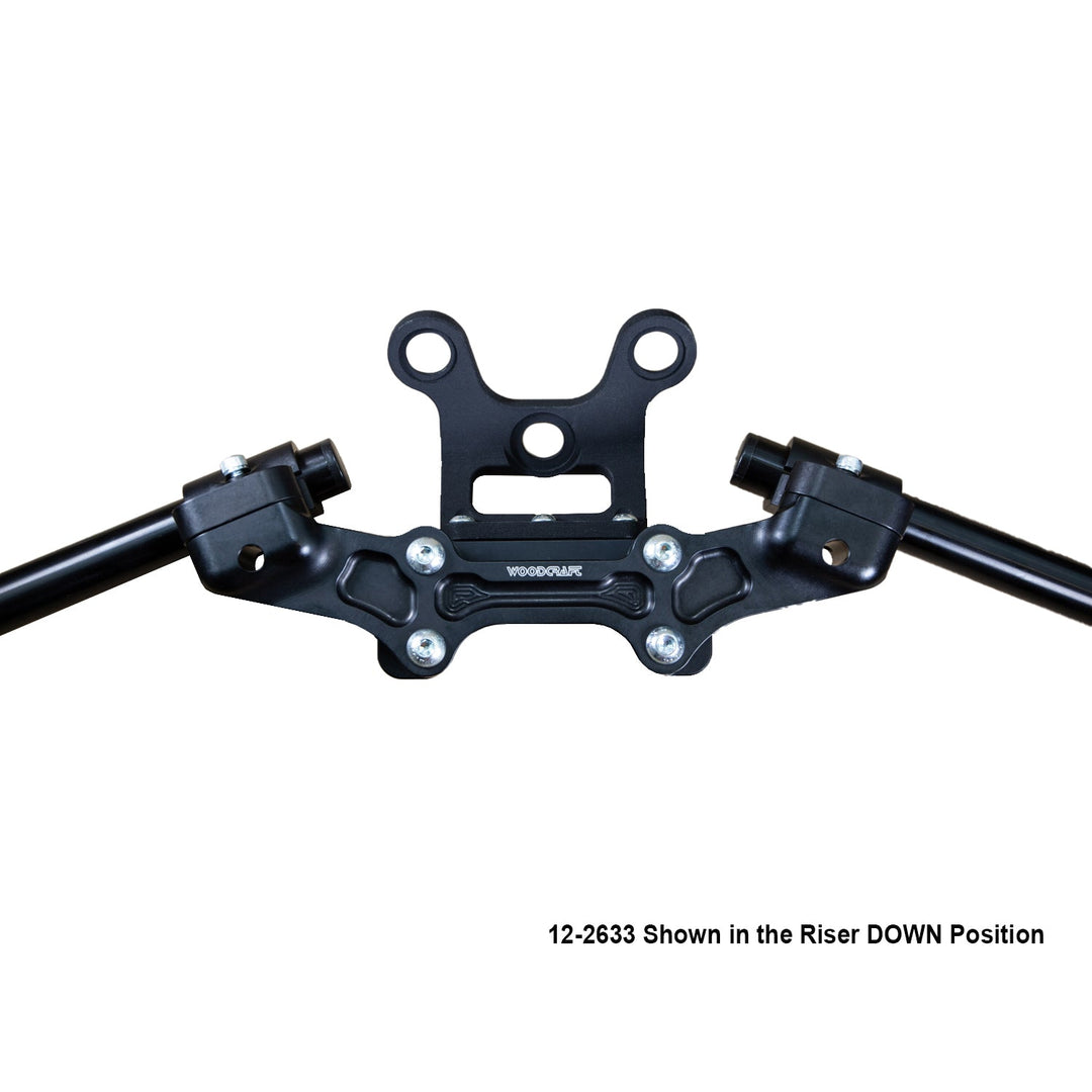 Woodcraft Ducati Monster 797/821 2018-21 Clipon Adapter Plate w/Gauge Mount 1.5 inch Standard Rise w/ BXL bars