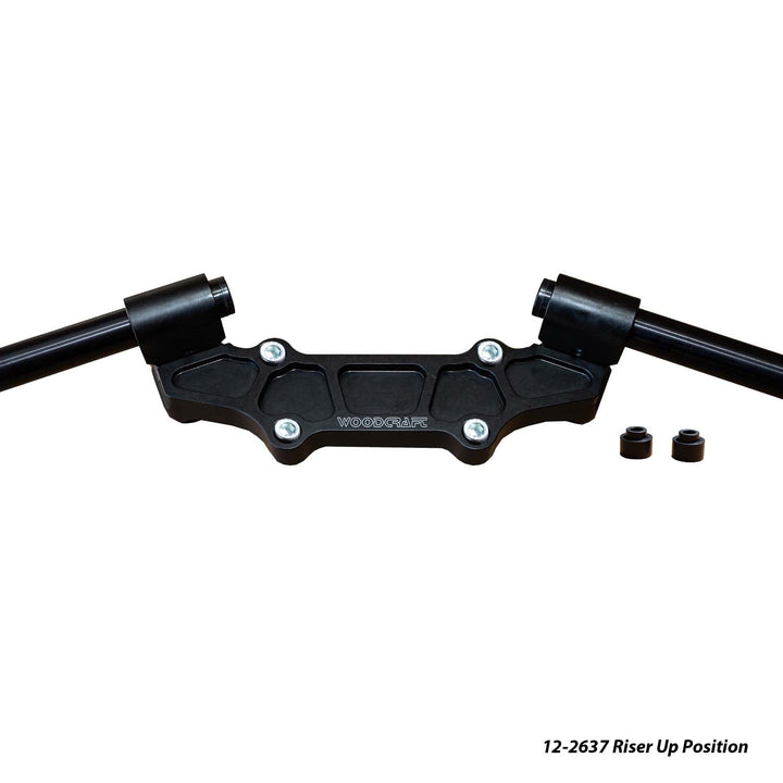 Woodcraft Ducati Monster 937 2021-22 Riser Adapter Plate w/ Standard Black Bars