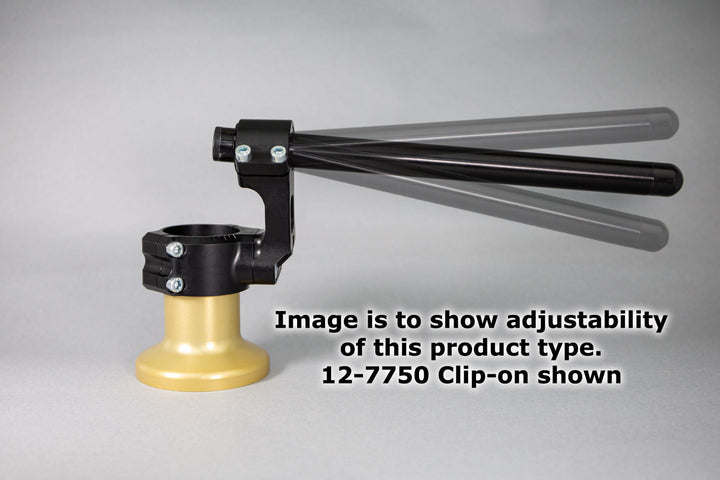 Woodcraft Yamaha R3 Side Mount 35mm Rise Adjustable Angle Clipon Risers w/ 11in Bars